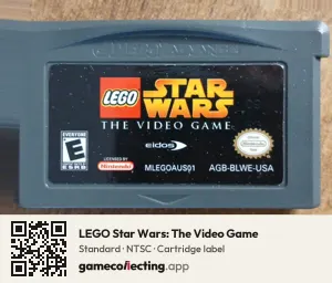 LEGO Star Wars: The Video Game Game Boy Advance, NTSC cartridge label