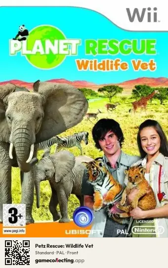 Petz Rescue: Wildlife Vet Nintendo Wii, PAL box front