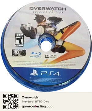 Overwatch PlayStation 4, NTSC disc
