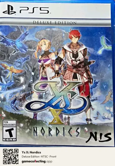 Ys X: Nordics PlayStation 5, NTSC box front