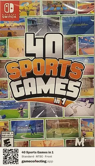 40 Sports Games in 1 Nintendo Switch, NTSC box front