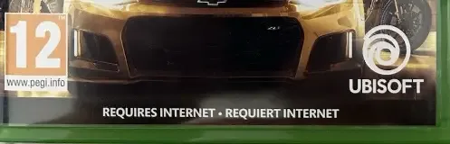 The Crew 2, the PEGI square on its front