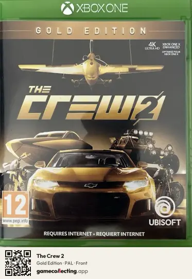 The Crew 2 Xbox One, PAL box front