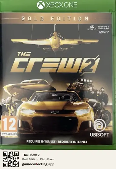 The Crew 2 Xbox One, PAL box front