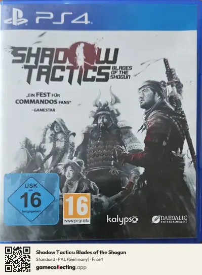 Shadow Tactics: Blades of the Shogun PlayStation 4, Germany box front