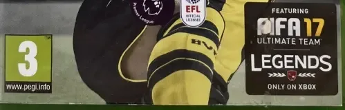 FIFA 17, the USK square on its front
