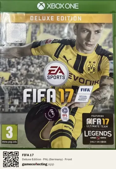 FIFA 17 Xbox One, Germany box front