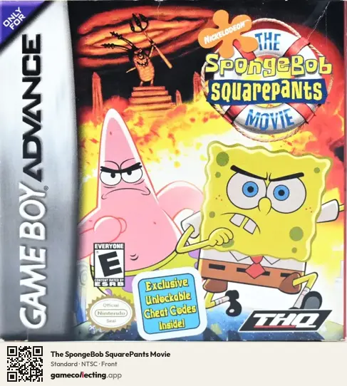 The SpongeBob SquarePants Movie Game Boy Advance, NTSC box front
