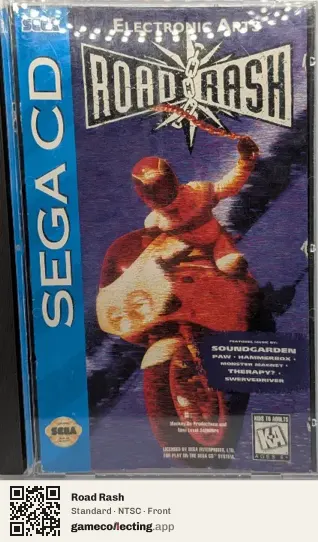 Road Rash Sega Mega-CD / Sega CD, NTSC box front