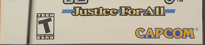 Phoenix Wright: Ace Attorney: Justice for All, the ESRB box on its front
