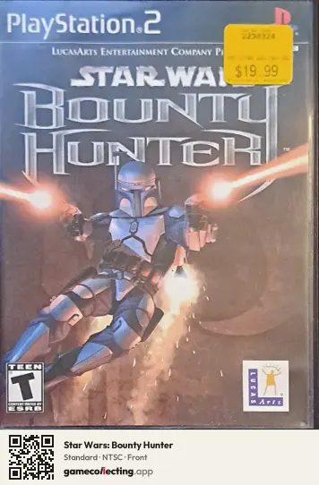 Star Wars: Bounty Hunter PlayStation 2, NTSC box front