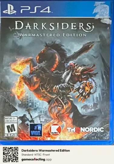 Darksiders: Warmastered Edition PlayStation 4, NTSC box front