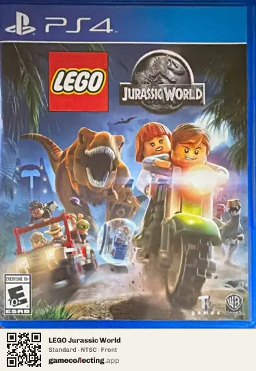 LEGO Jurassic World PlayStation 4, NTSC box front