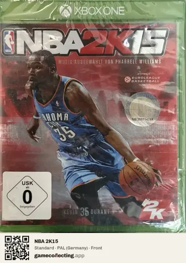 NBA 2K15 Xbox One, Germany box front