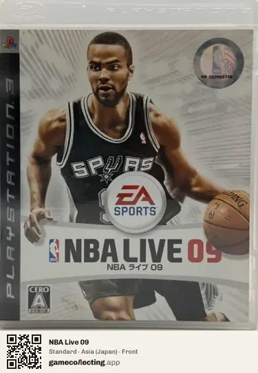 NBA Live 09 PlayStation 3, Asia box front