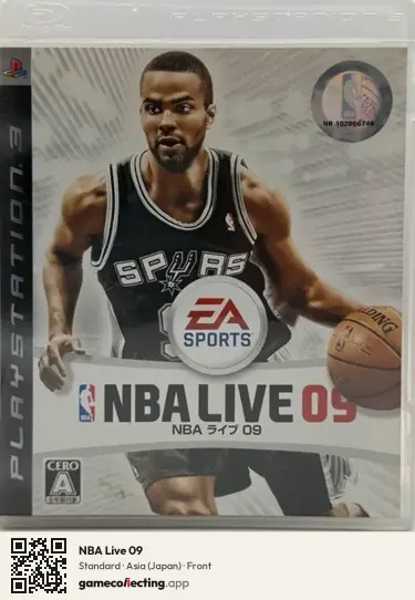 NBA Live 09 PlayStation 3, Asia box front