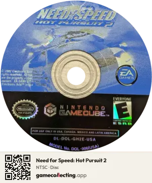 Need for Speed: Hot Pursuit 2 Nintendo GameCube, NTSC disc
