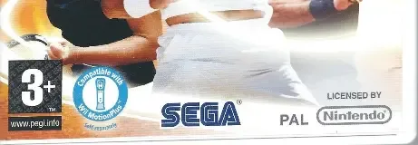 Virtua Tennis 2009, the PEGI square on its front