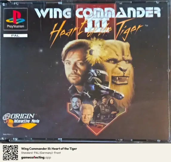 Wing Commander III: Heart of the Tiger PlayStation, Germany box front