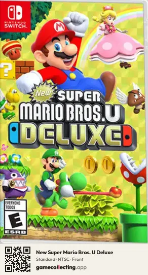 New Super Mario Bros. U Deluxe Nintendo Switch, NTSC box front