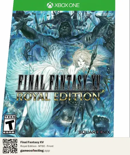 Final Fantasy XV Xbox One, NTSC box front