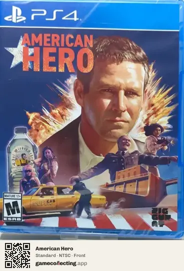 American Hero PlayStation 4, NTSC box front