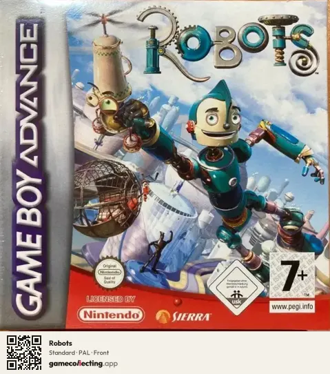 Robots Game Boy Advance, PAL box front