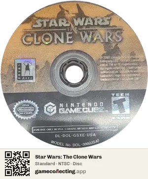 Star Wars: The Clone Wars Nintendo GameCube, NTSC disc
