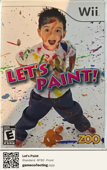 Let's Paint Nintendo Wii, NTSC box front