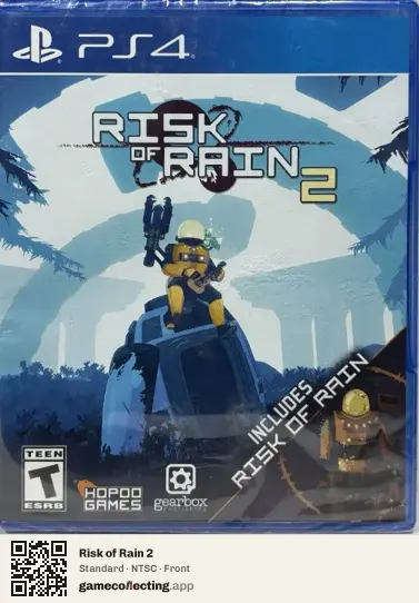 Risk of Rain 2 PlayStation 4, NTSC box front