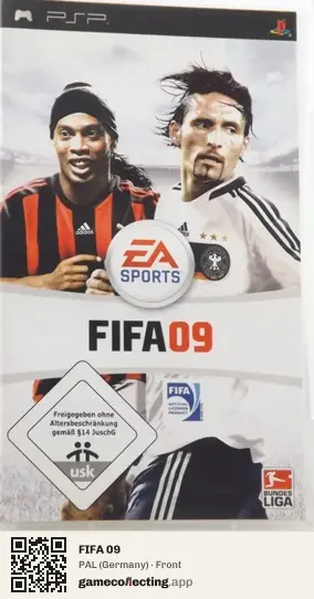 FIFA 09 PlayStation Portable, Germany box front