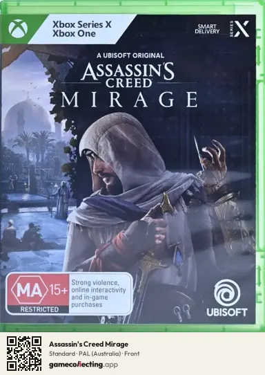 Assassin's Creed Mirage Xbox Series X, Australia box front