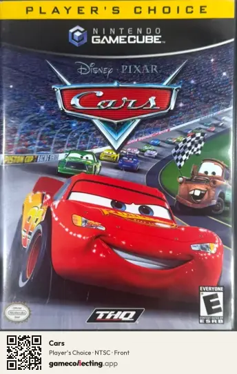 Cars Nintendo GameCube, NTSC box front