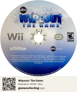 Wipeout: The Game Nintendo Wii, NTSC disc