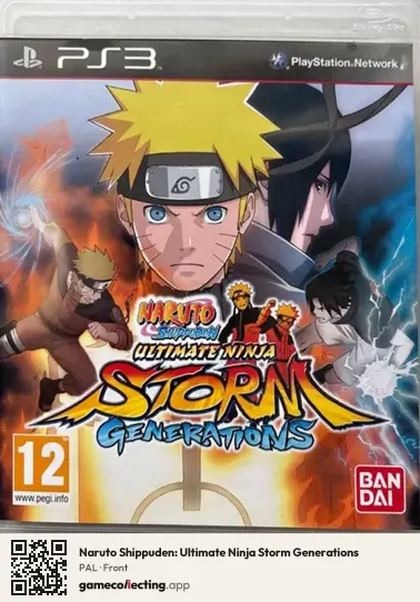 Naruto Shippuden: Ultimate Ninja Storm Generations PlayStation 3, PAL box front
