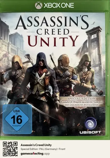 Assassin's Creed Unity Xbox One, Germany box front
