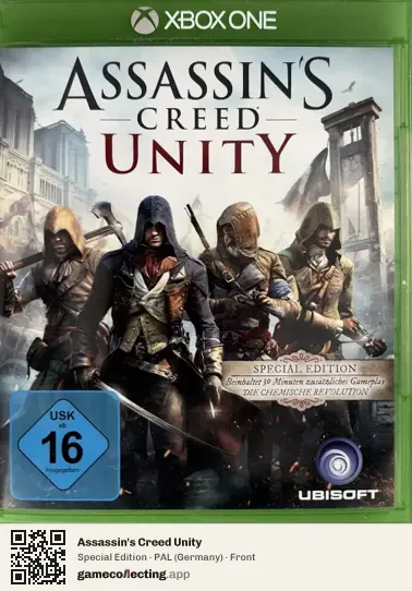 Assassin's Creed Unity Xbox One, Germany box front
