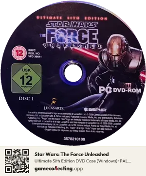 Star Wars: The Force Unleashed Computer, PAL disc