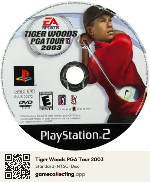Tiger Woods PGA Tour 2003 PlayStation 2, NTSC disc