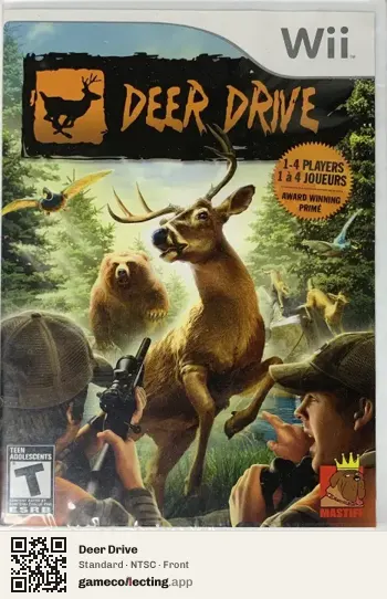 Deer Drive Nintendo Wii, NTSC box front