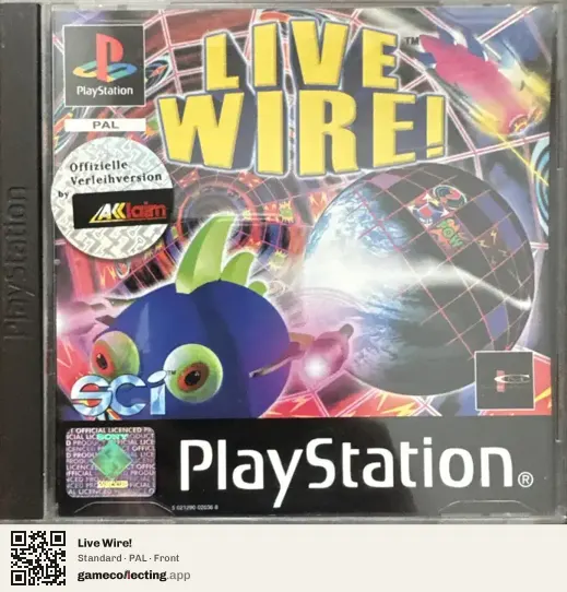 Live Wire! PlayStation, PAL box front