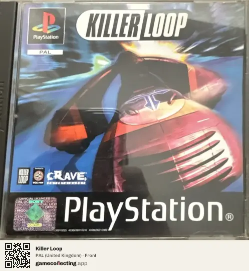 Killer Loop PlayStation, United Kingdom box front