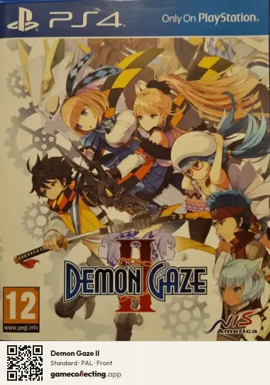 Demon Gaze II PlayStation 4, PAL box front