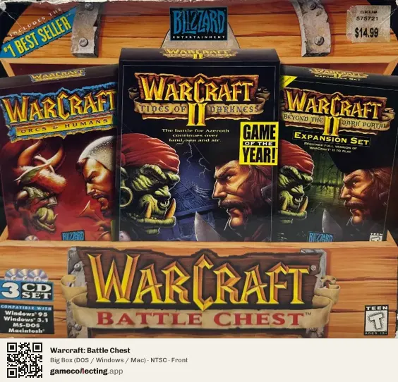 Warcraft: Battle Chest Computer, NTSC box front