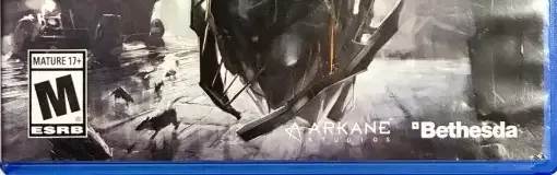 Dishonored, the ESRB box on its front