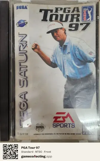 PGA Tour 97 Sega Saturn, NTSC box front