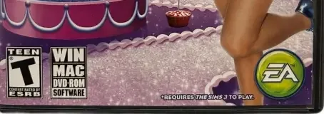 The Sims 3: Katy Perry's Sweet Treats, the ESRB box on its front