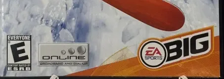 SSX 3, the ESRB box on its front