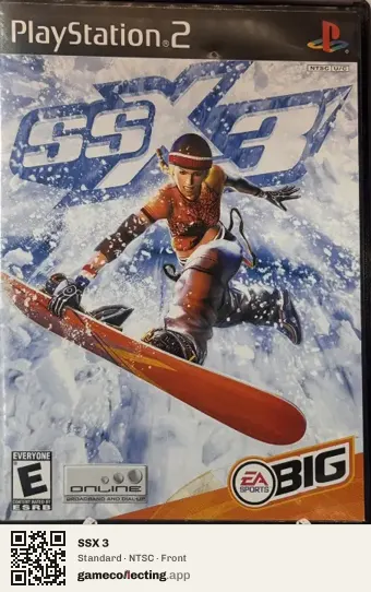 SSX 3 PlayStation 2, NTSC box front