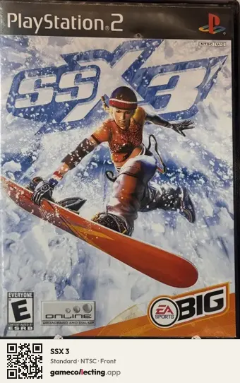 SSX 3 PlayStation 2, NTSC box front